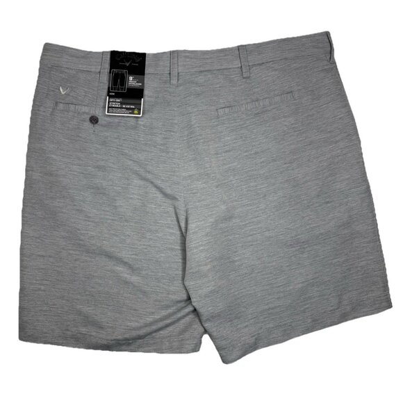 NWT‎ Callaway Men's Golf Shorts Size 40 Gray Opti-Dri Stretch 9" Inseam UPF 50 - Picture 5 of 9